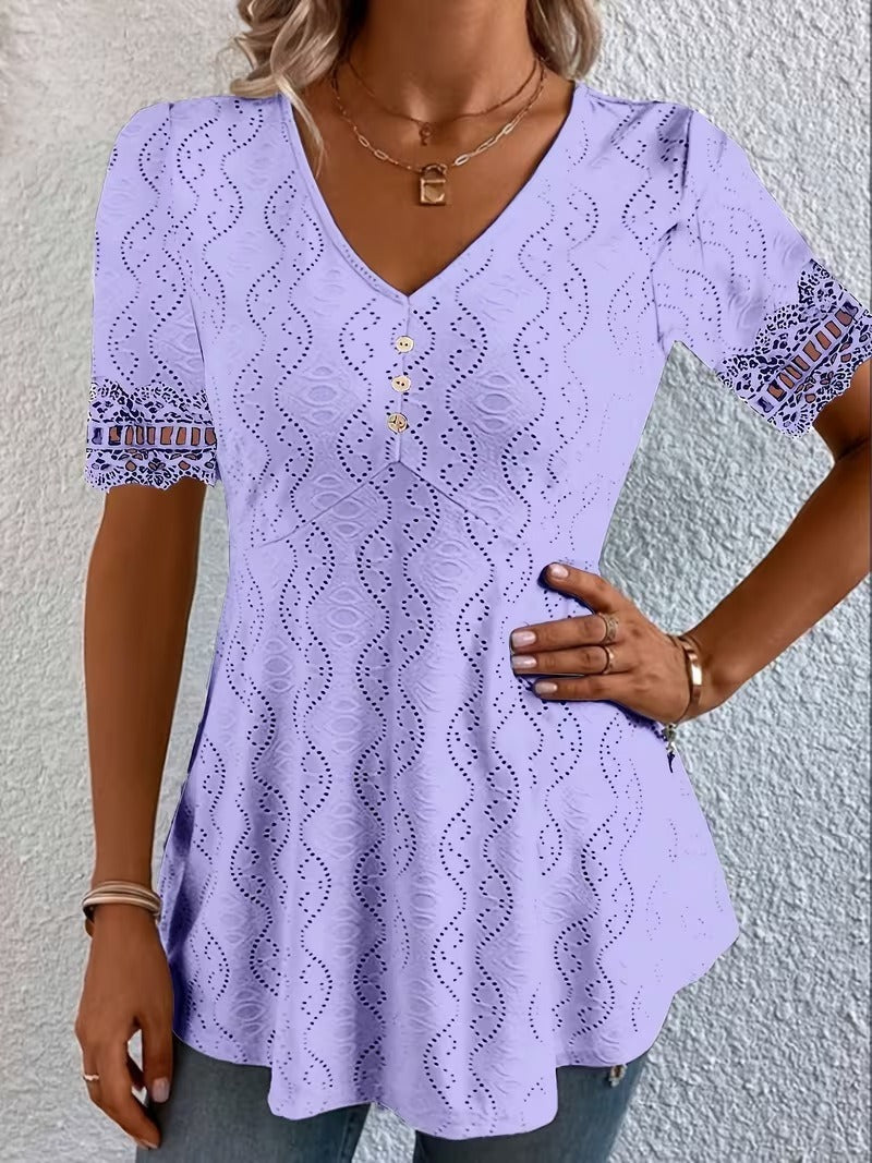 Lolytta - Blusa Em Patchwork De Renda