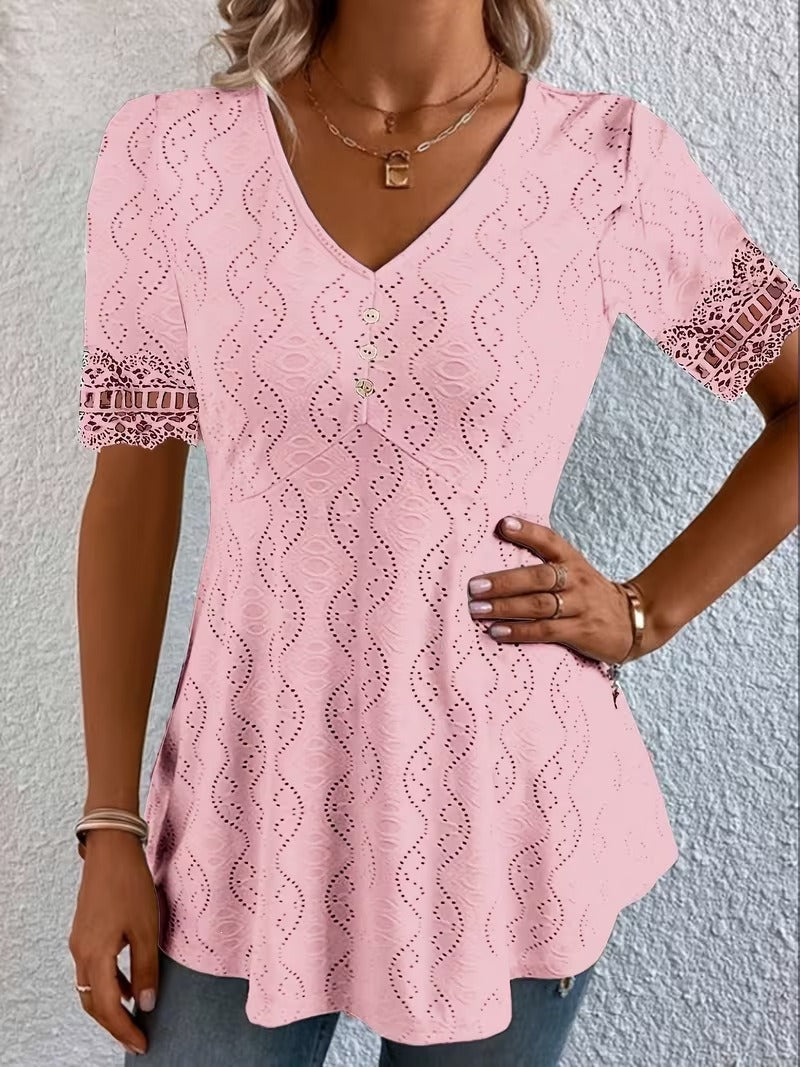 Lolytta - Blusa Em Patchwork De Renda