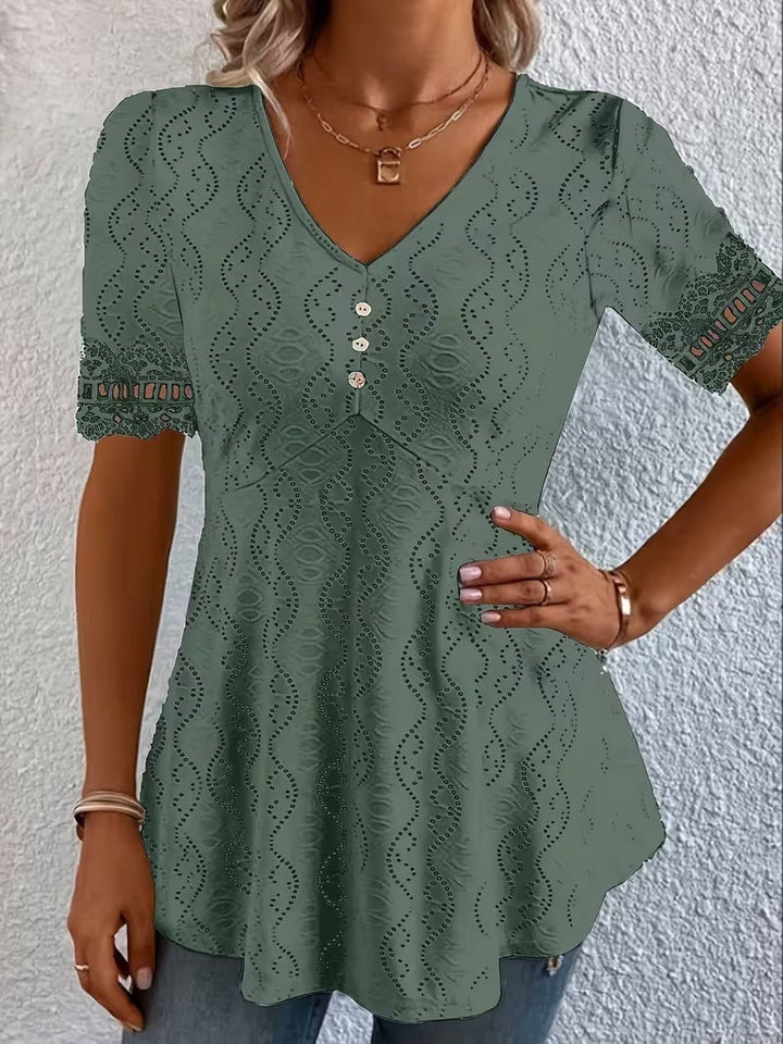 Lolytta - Blusa Em Patchwork De Renda