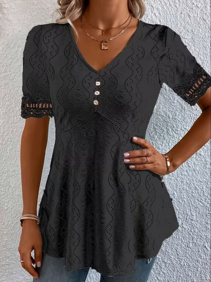 Lolytta - Blusa Em Patchwork De Renda