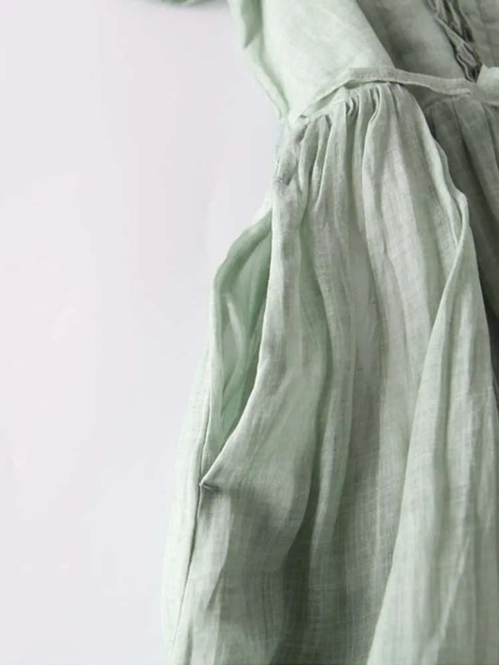 Lithumi - Vestido Maxi de linho