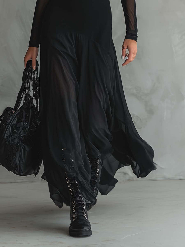 Yovanna - Vestido Longo de Tule com Charme Etéreo