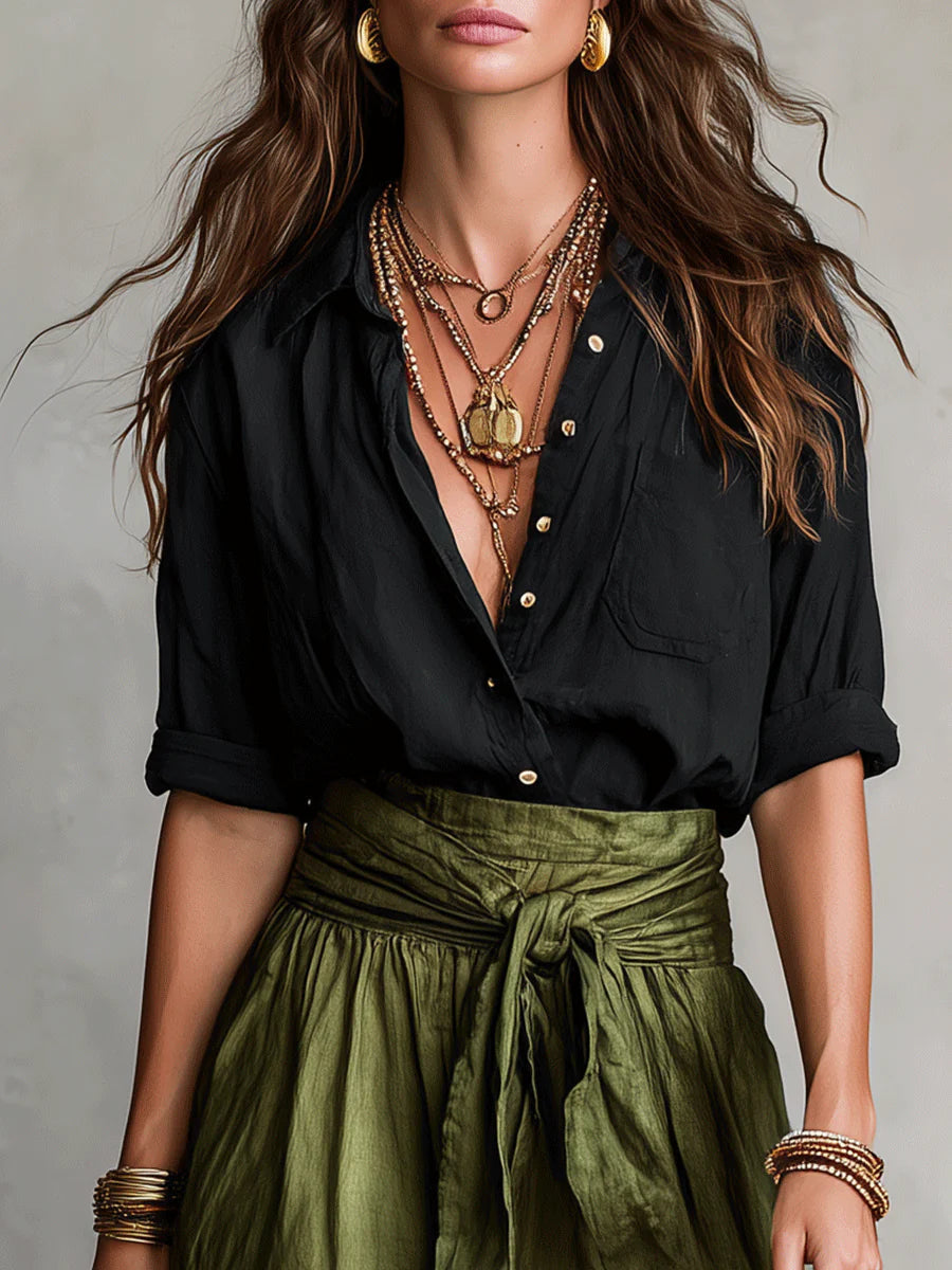 Virra - Conjunto De T-Camisa e Saia Midi