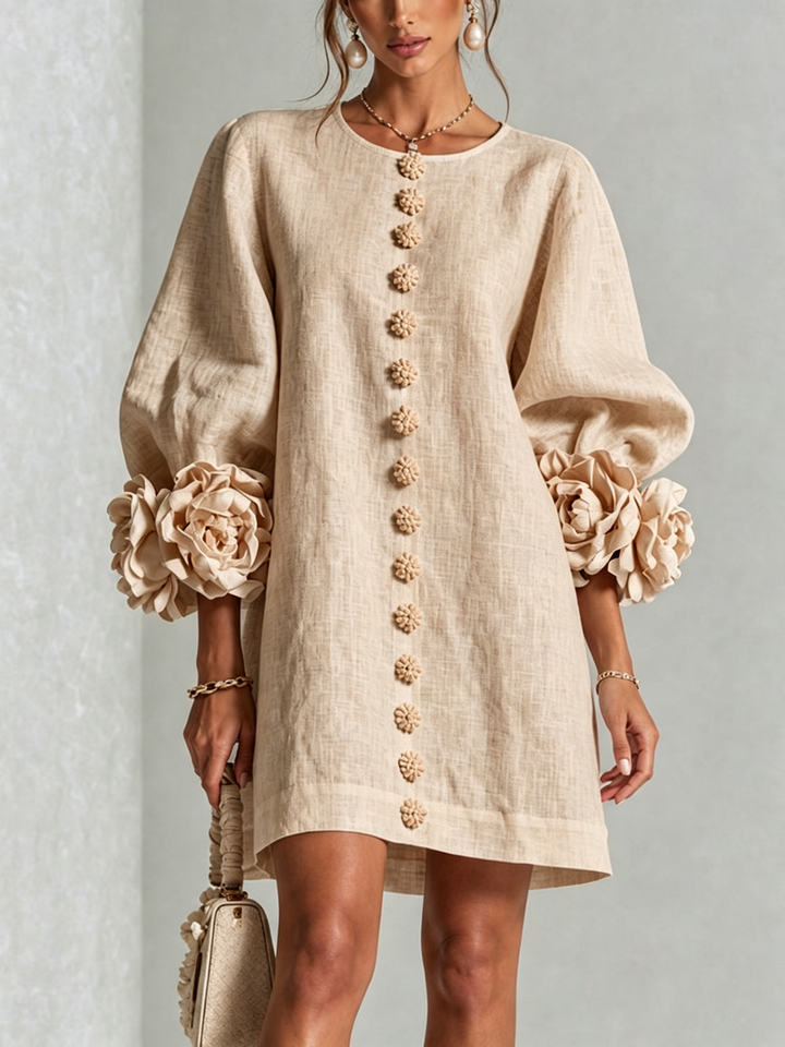 Hinan - Mini Vestido Com Estampado Floral