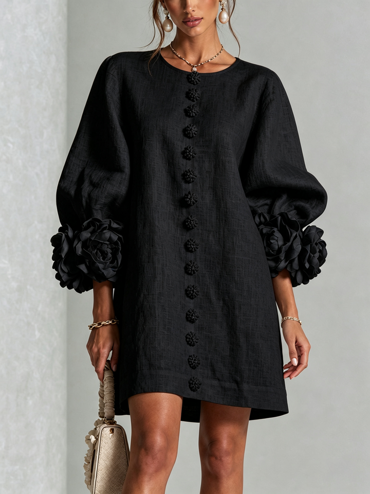 Hinan - Mini Vestido Com Estampado Floral