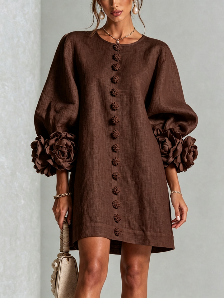 Hinan - Mini Vestido Com Estampado Floral