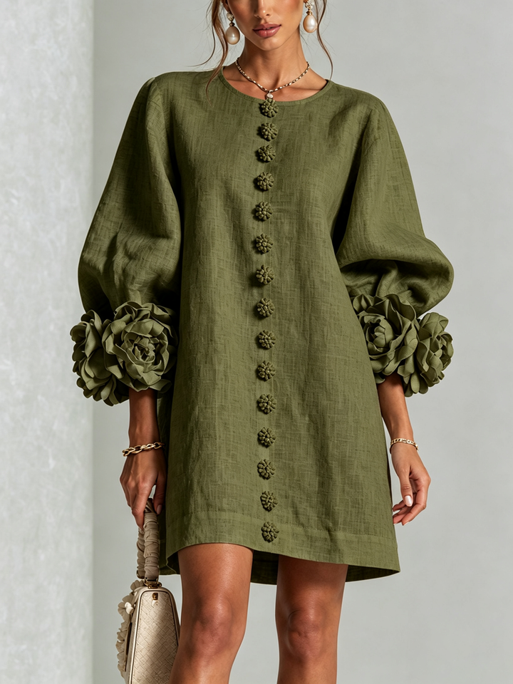 Hinan - Mini Vestido Com Estampado Floral