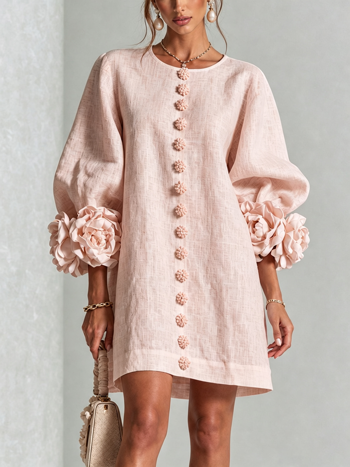 Hinan - Mini Vestido Com Estampado Floral