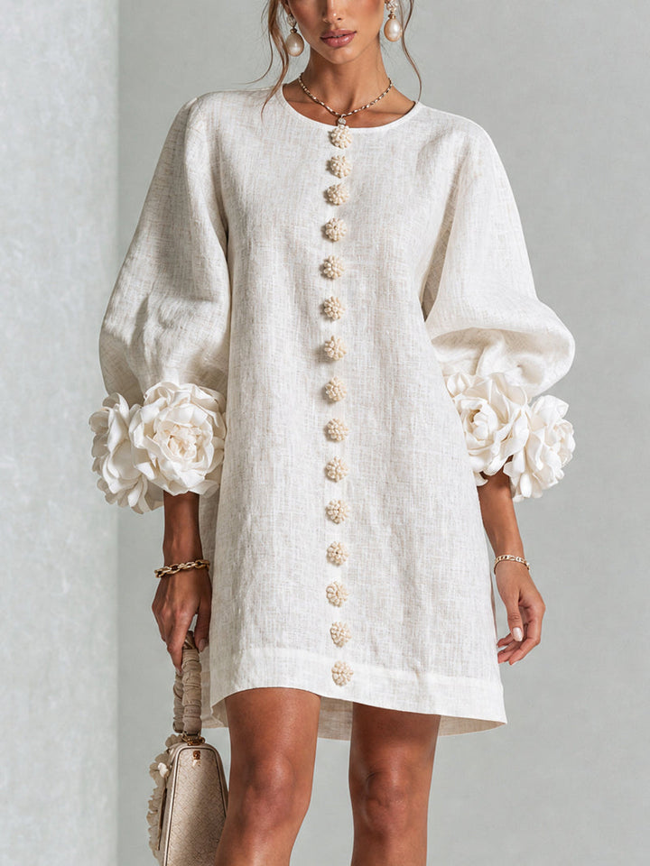 Hinan - Mini Vestido Com Estampado Floral