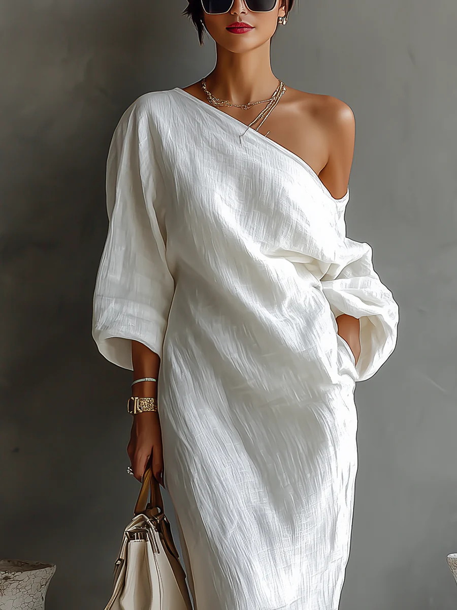 Zihara - Vestido Elegante Assimétrico Esvoaçante