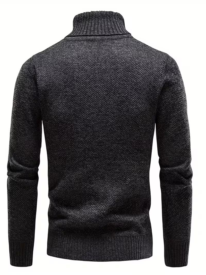 Wessam - Camisola De Malha Elegante Com Gola Alta