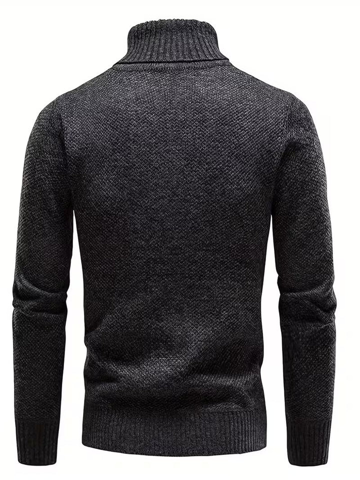 Wessam - Camisola De Malha Elegante Com Gola Alta