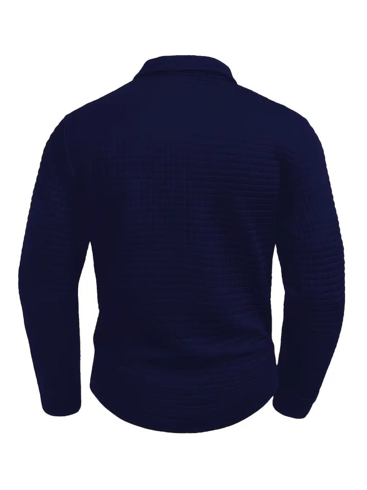 Ephraim - Camisa polo Texturada com Bolso na Manga