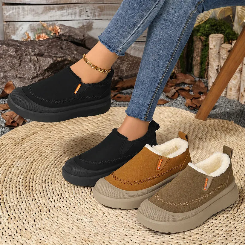 Adelya - Sapatos Elegantes Com Forro De Pele Sintética