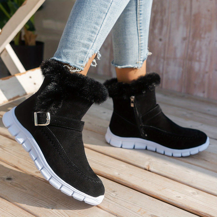 Adriany - Botas De Neve De Inverno Com Sola Grossa