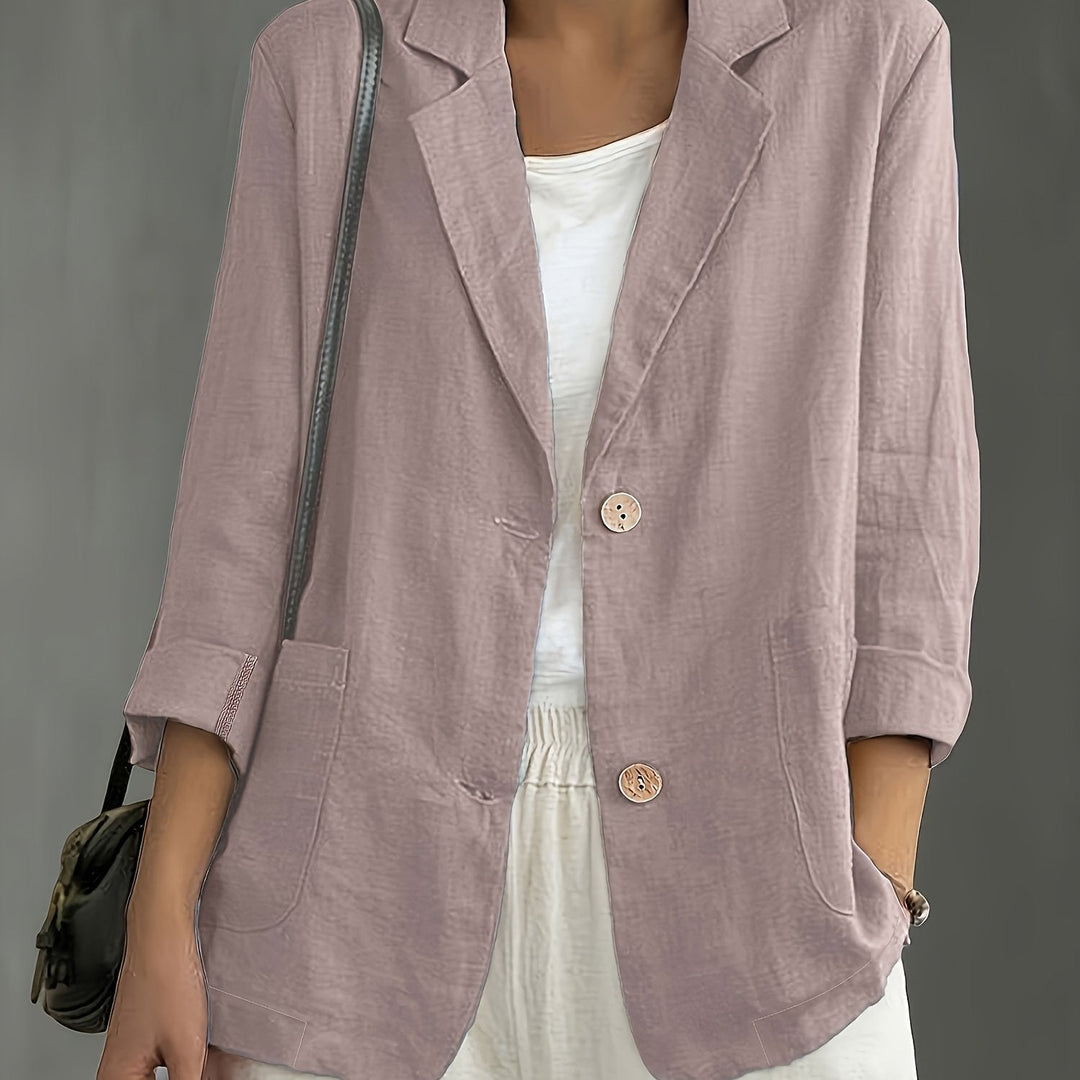 Jayde - Blazer Elegante Em Algodão