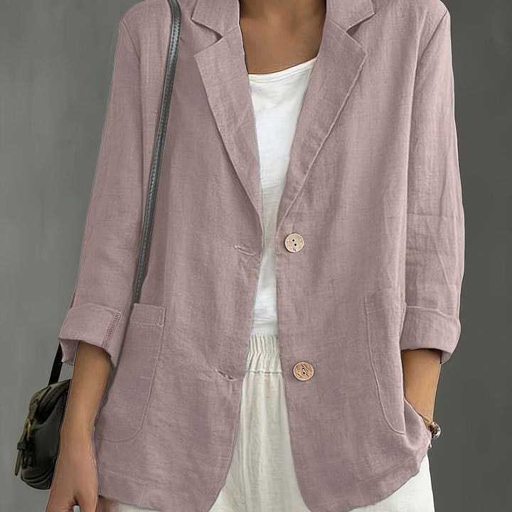Jayde - Blazer Elegante Em Algodão