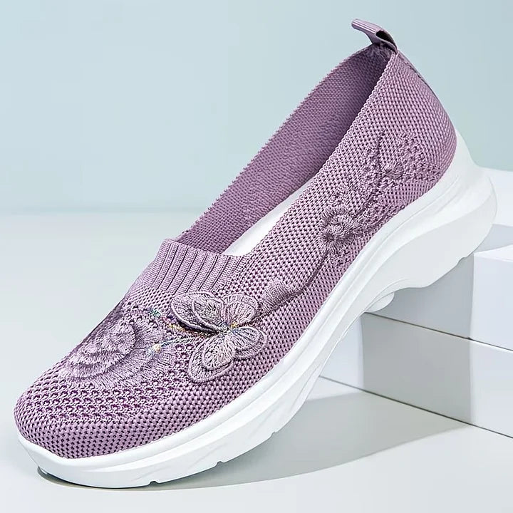 Leetha - Mocassins Bordados Com Borboletas