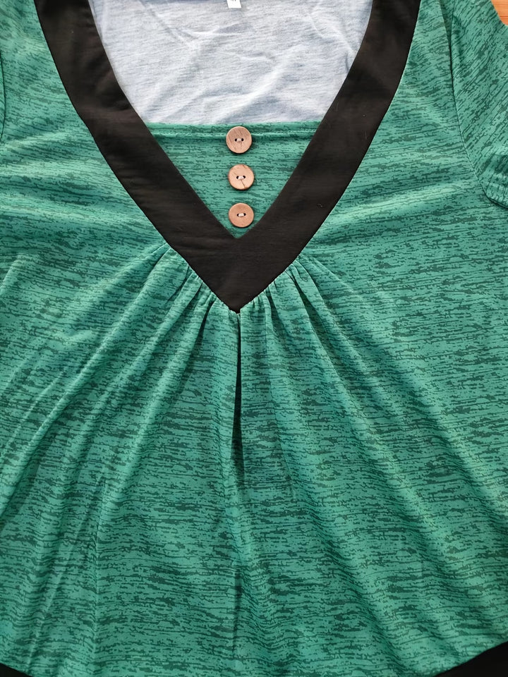 Grisel - Camiseta Elegante Com Corte Alargado