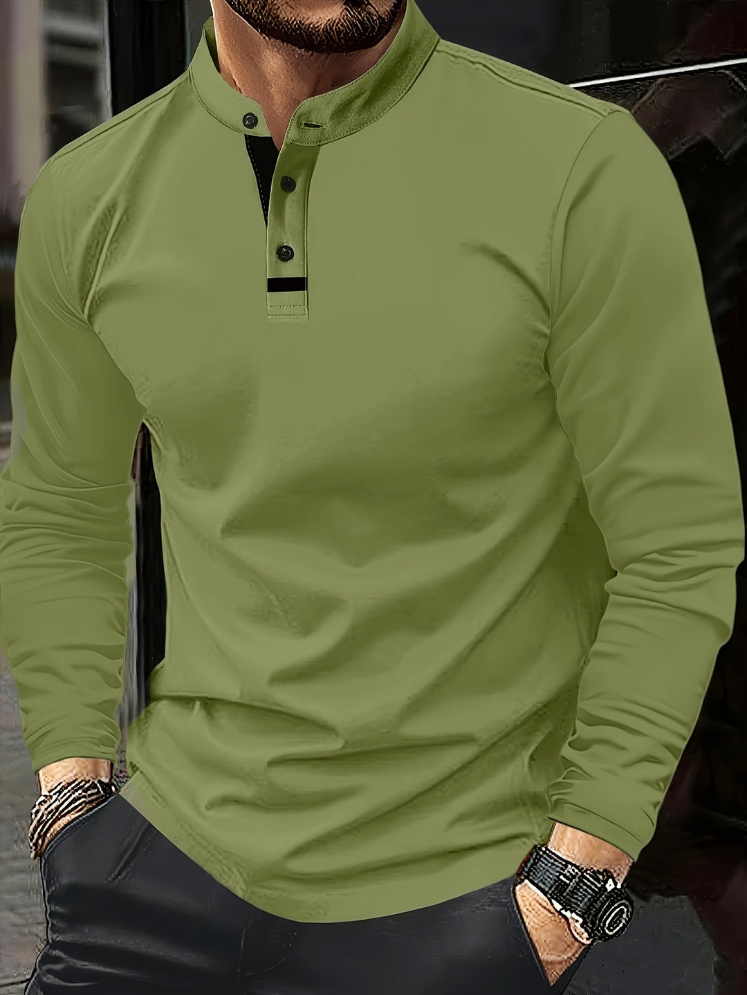 Tselmeg - Camisa Polo De Manga Comprida