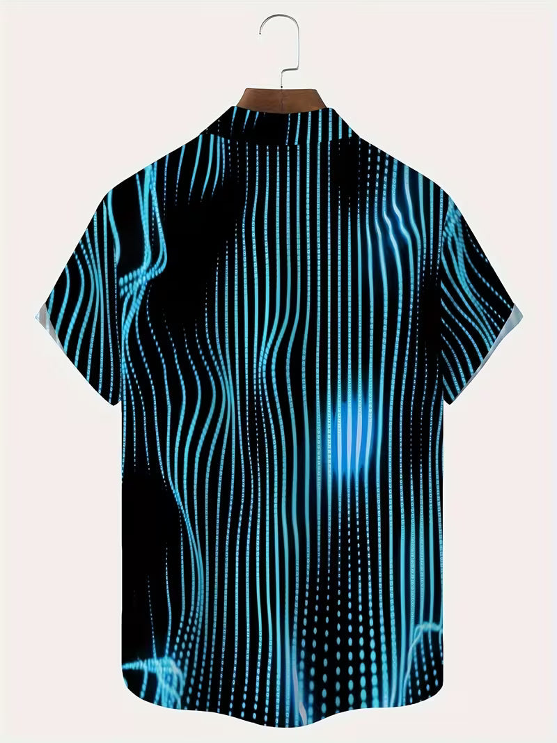 Ludwig - Camisa Casual Com Estampado De Riscas Artísticas