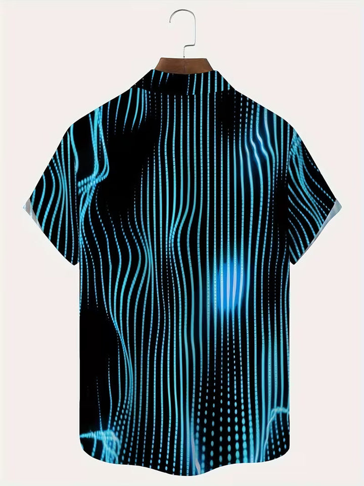 Ludwig - Camisa Casual Com Estampado De Riscas Artísticas
