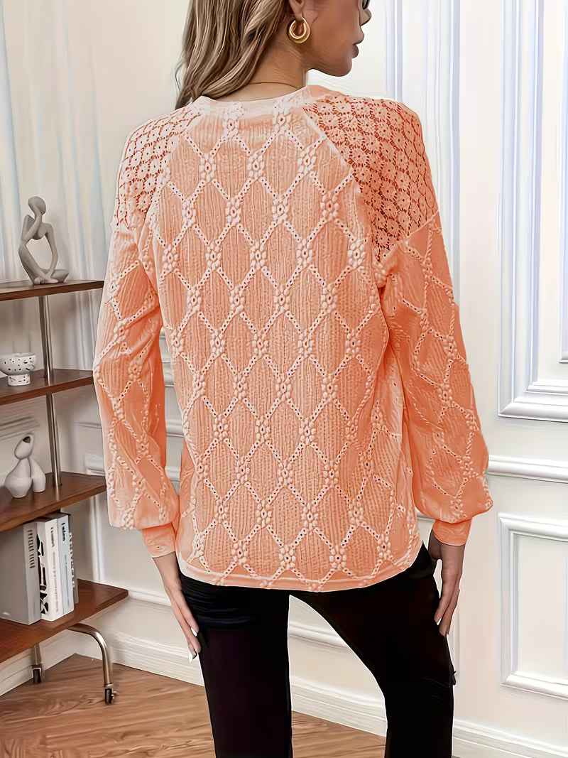 Carys - Blusa Estampada Com Mangas Compridas