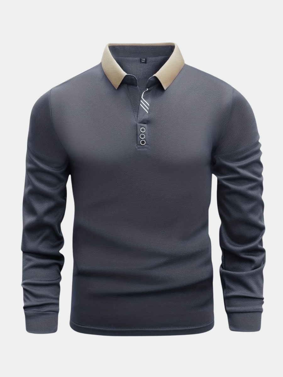 Ramesh - Camisa Polo de Manga Comprida
