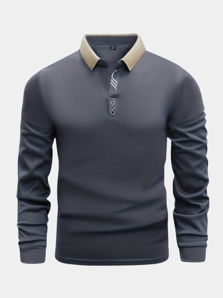 Ramesh - Camisa Polo de Manga Comprida