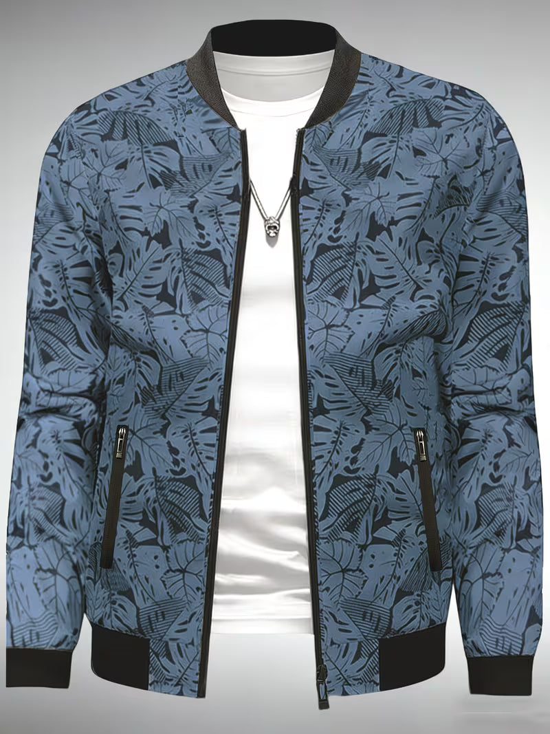 Dagan - Casaco Desportivo Casual de Manga Comprida Com Fecho