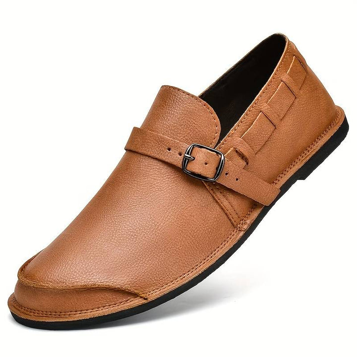 Efraim - Mocassim Confortável De Estilo Retro, Sem Atacadores