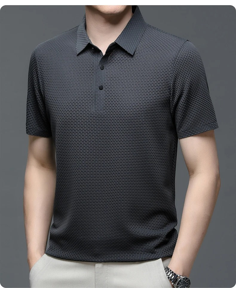 Prestigio - Camisa Polo de Manga Curta Elástica
