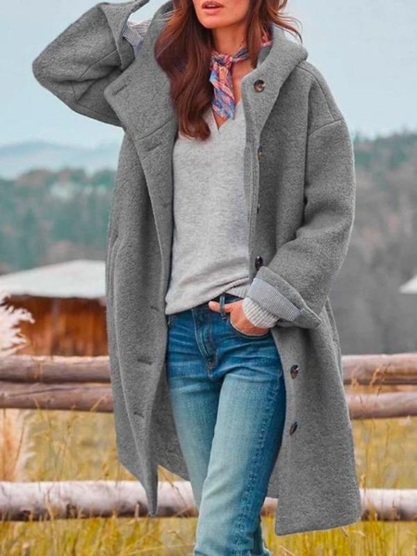 Janushi - Casaco de Inverno Elegante de Manga Comprida