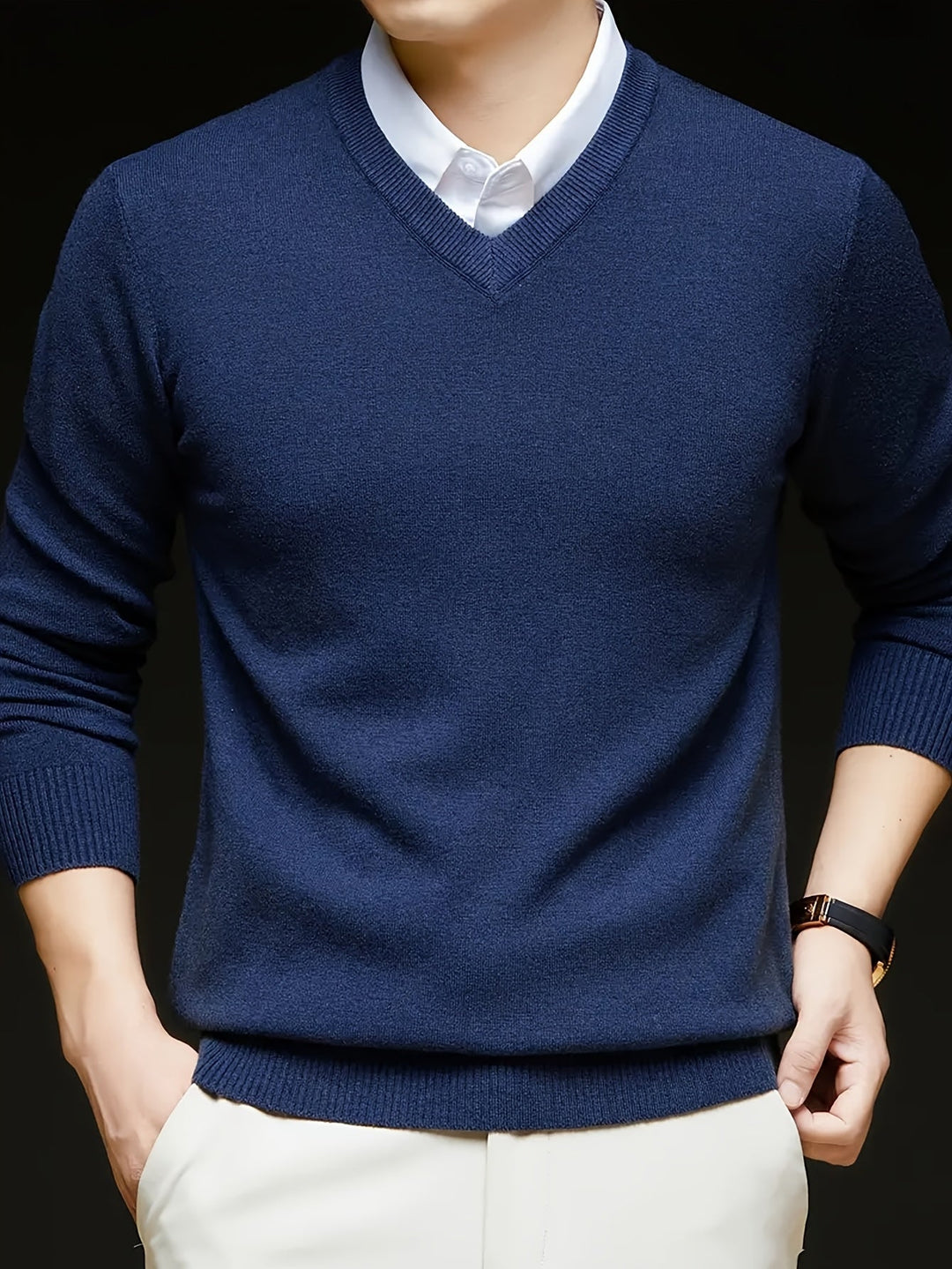 Dionysis - Camisola de Malha Com Decote em V «Cross Border»