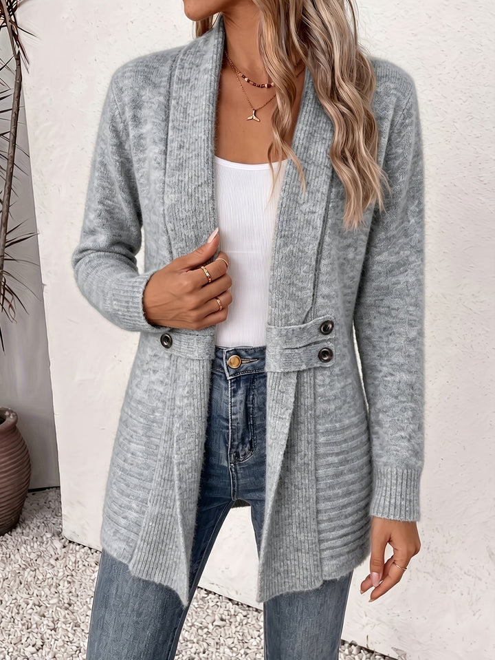 Linsey - Casaco Elegante Com Abertura À Frente