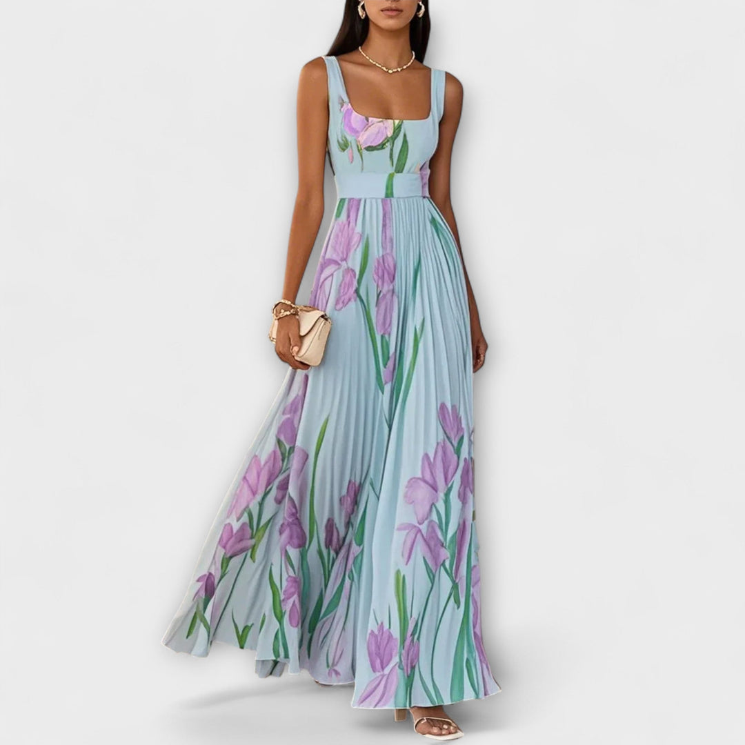 Tressa - Vestido Floral sem  Mangas Cheio De Estilo