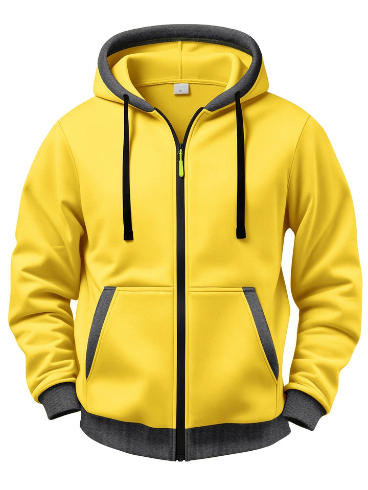 Mussoline - Camisola Casual De Inverno De Manga Comprida, Com Capuz E Fecho De Correr