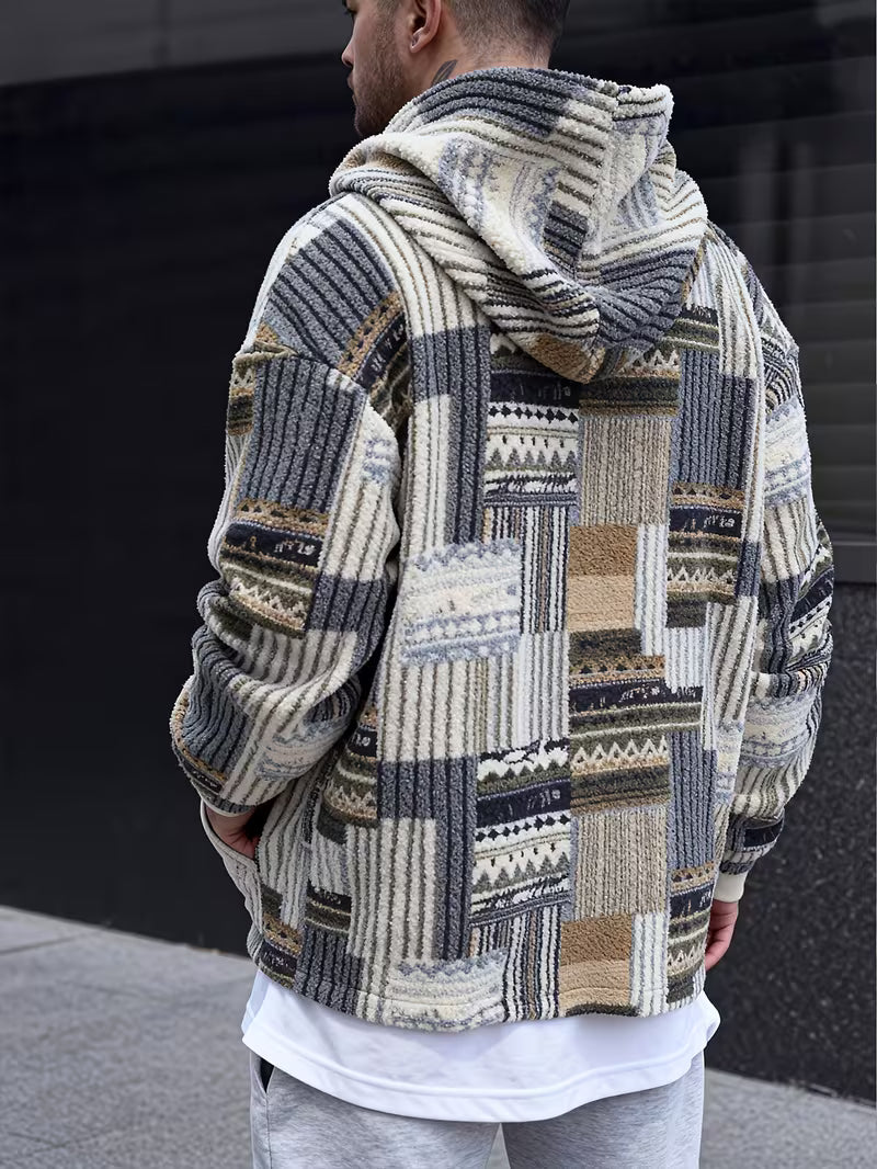 Silvain - Camisola Com Capuz, Estampa E Fecho De Correr