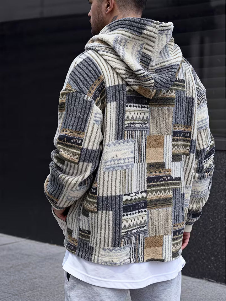 Silvain - Camisola Com Capuz, Estampa E Fecho De Correr