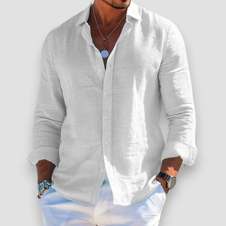 Edmur - Camisa De Verão Elegante De Manga Comprida