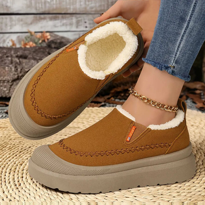 Adelya - Sapatos Elegantes Com Forro De Pele Sintética