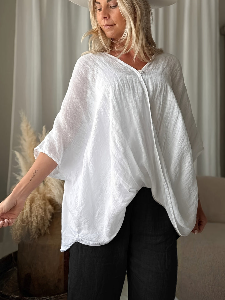 Winnie - Blusa Boémia Com Mangas Largas