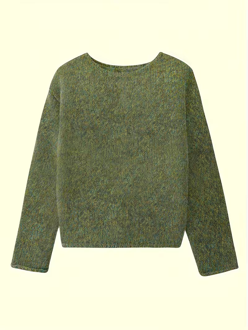 Maristela - Camisola Casual Folgada De Manga Comprida