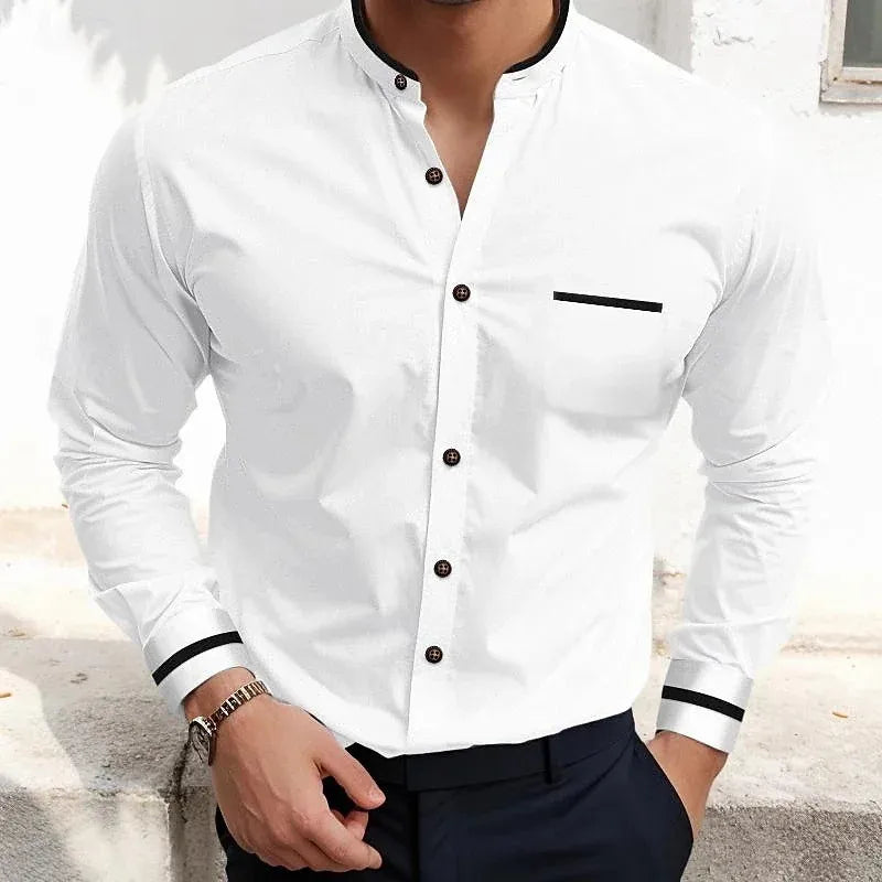 Askar - Camisa De Manga Comprida Com Botões