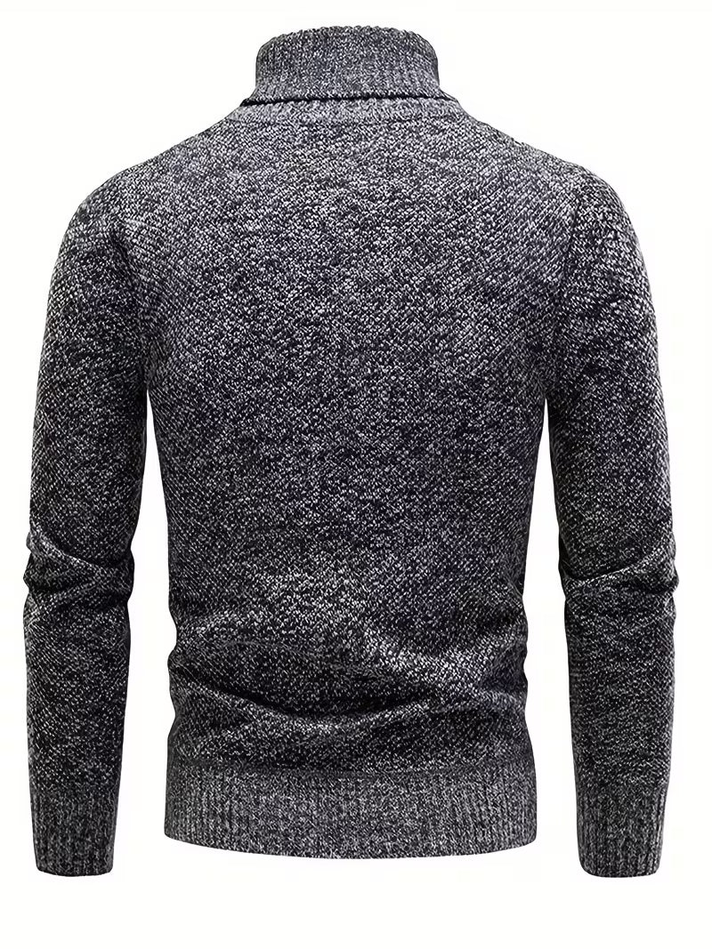 Wessam - Camisola De Malha Elegante Com Gola Alta