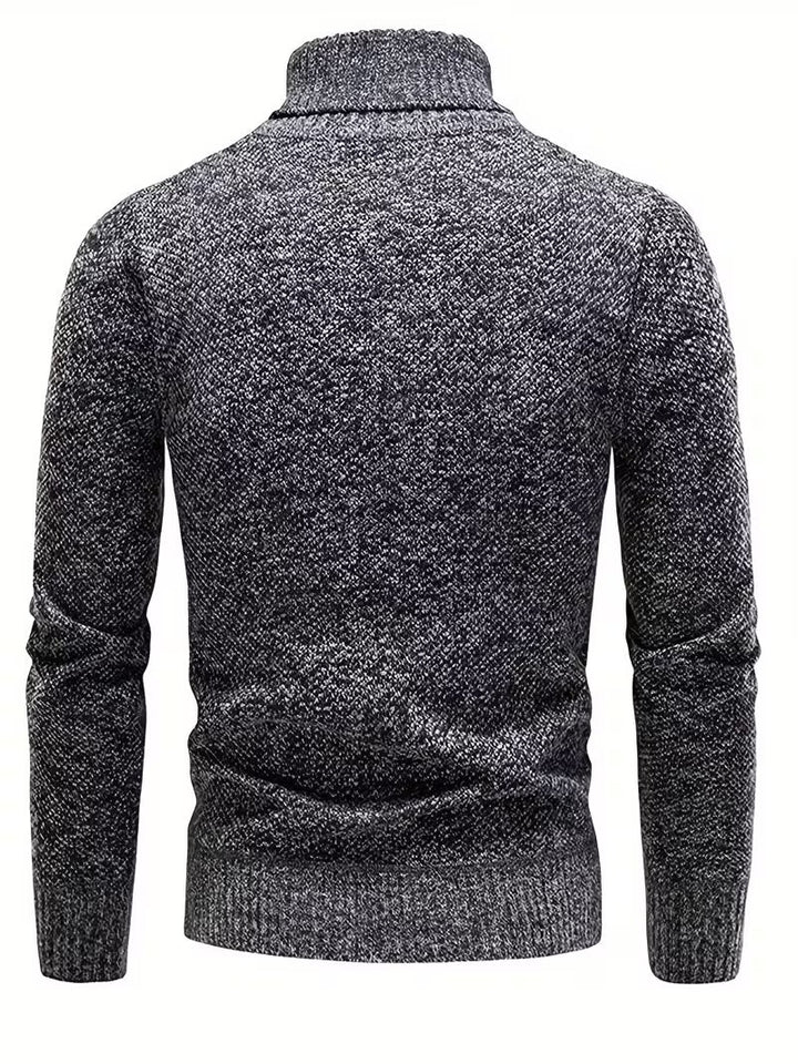 Wessam - Camisola De Malha Elegante Com Gola Alta
