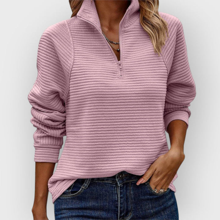 Romena - Camisola Com Gola e Fecho