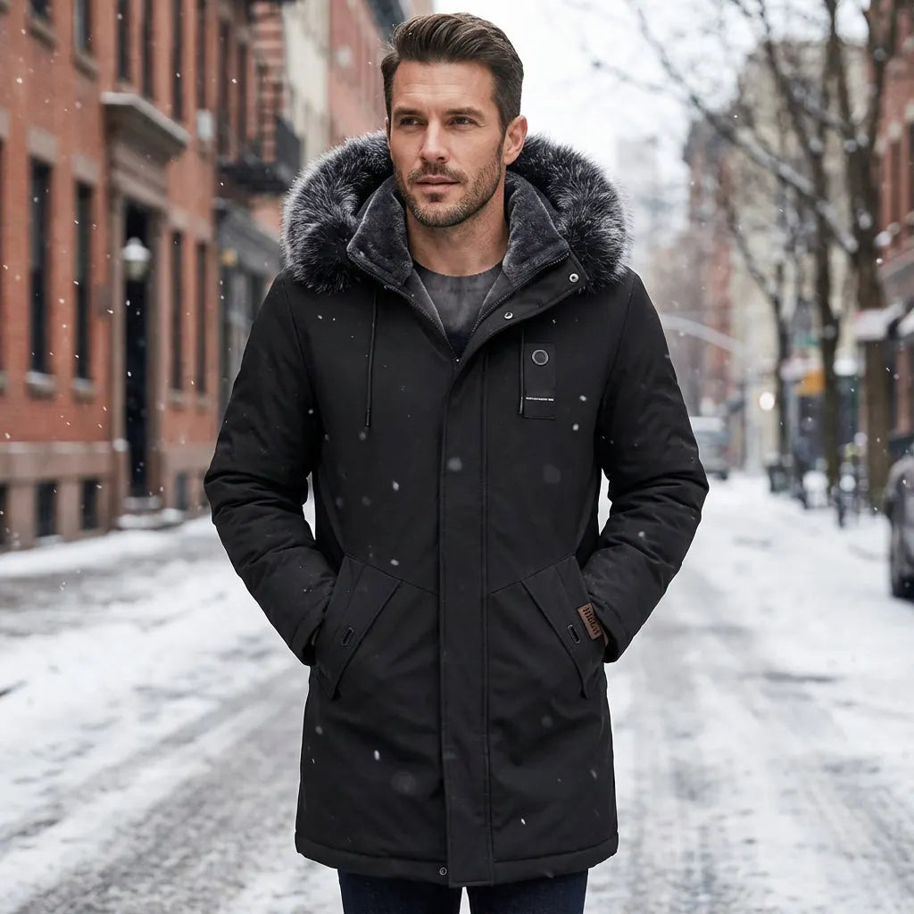 Falkner - Casaco Parka com Capuz à Prova de Vento