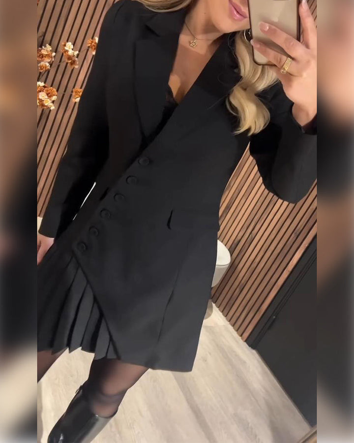 Nylani - Vestido com Lapela e Estilo Blazer