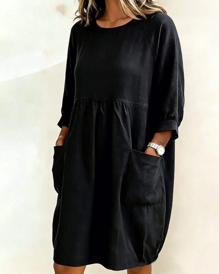 Maleesha - Vestido Elegante Com Mangas largas